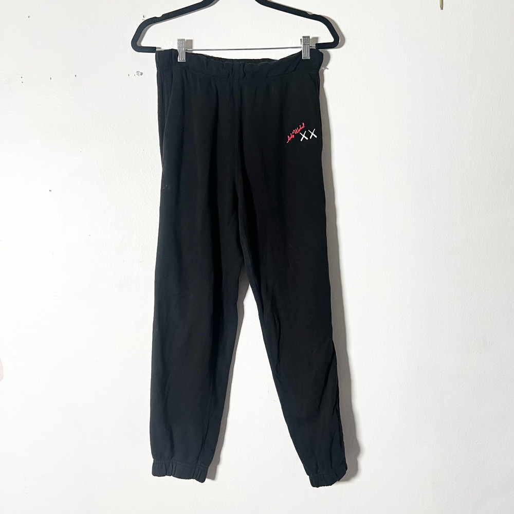 Uniqlo UT KAWS x Warhol Sweatpants Mens Small Black Joggers